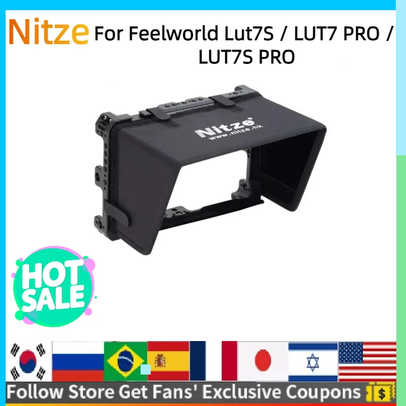 Feelworld Lut7S / LUT7 PRO / LUT7S PRO  Nitze  , PE21 HDMI ȣȯ ̺ Ŭ LS7-A, SUNHOOD JTP2-LU , 7 ġ